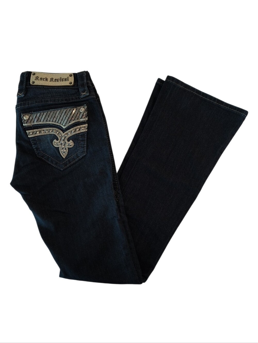 Rock Revival Women's Dark Indigo Klarry Bootcut Jeans Size 25